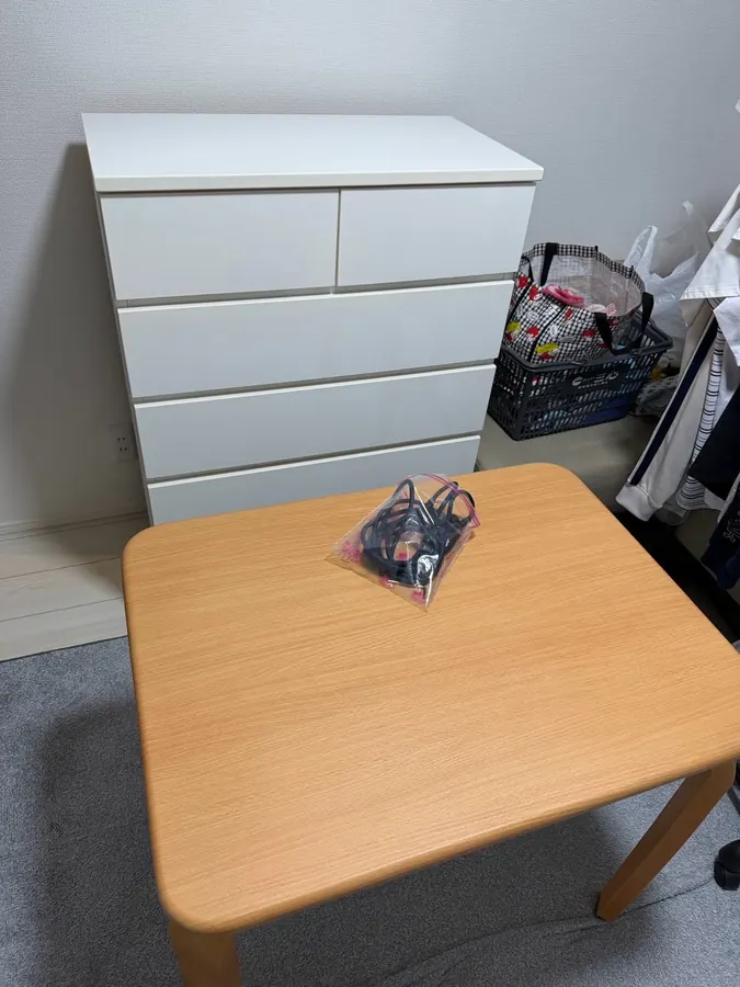 実際に買取したローテーブルとチェスト